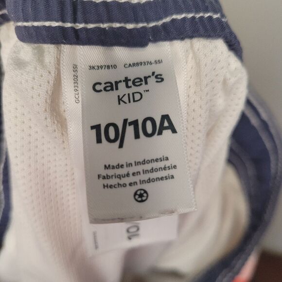 3 for $10! Carter's Swim Trunks Multi Color Stripes Boy Size 10 - Picture 3 of 3